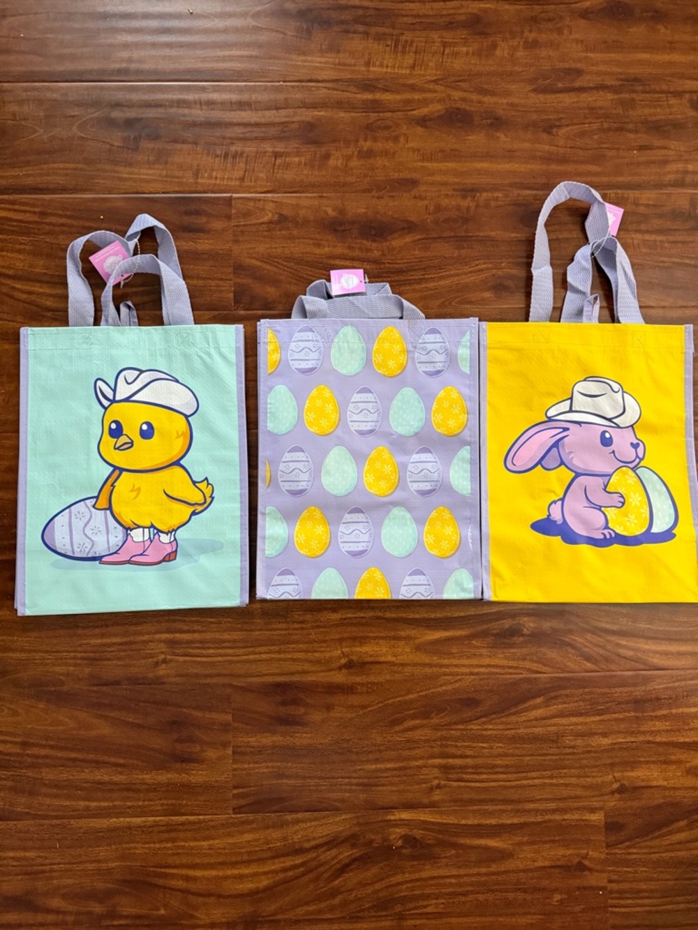 New HEB Easter Reusable Shopping Bag Tote set of 3
